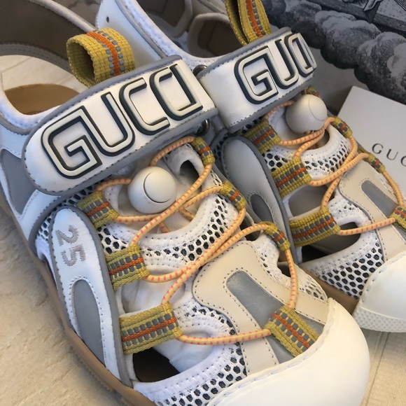 Gucci tinsel mesh reflective sandals size 36 - Picture 9 of 14